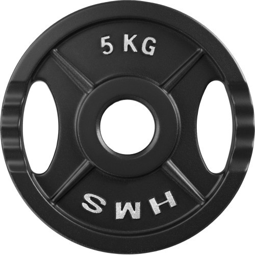 HMS čuguna svara disks TOD 51 mm olimpiskais spēka treniņiem - 5 kg