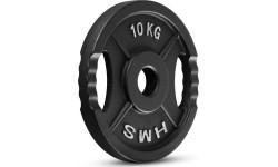 OLYMPIC CAST IRON WEIGHT PLATE TOD 51 MM – OLYMPIC BARBELL PLATE FOR STRENGTH TRAINING HMS - 10 kg