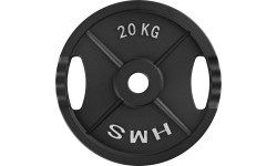 OLYMPIC CAST IRON WEIGHT PLATE TOD 51 MM – OLYMPIC BARBELL PLATE FOR STRENGTH TRAINING HMS - 20 kg