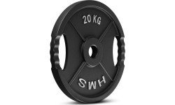 OLYMPIC CAST IRON WEIGHT PLATE TOD 51 MM – OLYMPIC BARBELL PLATE FOR STRENGTH TRAINING HMS - 20 kg