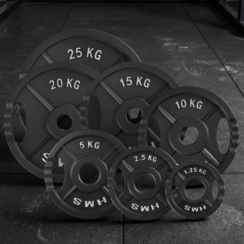 HMS čuguna svara disks TOD 51 mm olimpiskais spēka treniņiem - 20 kg
