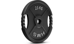 OLYMPIC CAST IRON WEIGHT PLATE TOD 51 MM – OLYMPIC BARBELL PLATE FOR STRENGTH TRAINING HMS - 25 kg