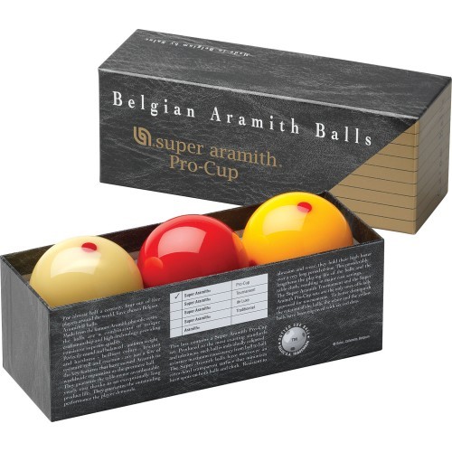 Super Aramith Pro-Cup Carom Ball Set 61.5mm