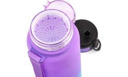 Sports water bottle meteor 1000 ml dark green - Teal || Violet