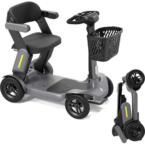 Elektriskais četrriteņu mobilitātes skūteris inSPORTline Clis • 10 km/h • nobraukums līdz 40 km - Pelēks