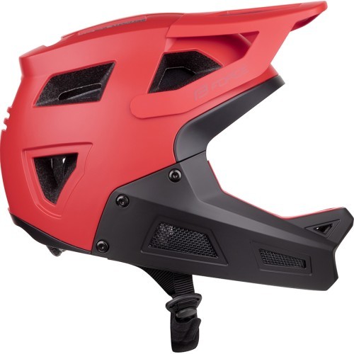 FORCE Drop ķivere, izmērs XS-S (51-54 cm) (melna/sarkana)