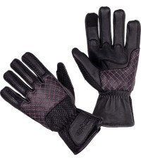 Women’s Motorcycle Gloves W-TEC Ladonna - Pink-Black