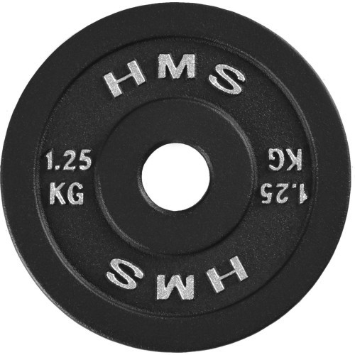 CAST IRON WEIGHT PLATE TCN HMS – GYM BARBELL PLATE FOR STRENGTH TRAINING - 1.25kg