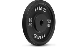 CAST IRON WEIGHT PLATE TCN HMS – GYM BARBELL PLATE FOR STRENGTH TRAINING - 10 kg