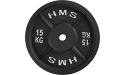 Čuguna svara disks TCN HMS, 1,25 kg - 15 kg