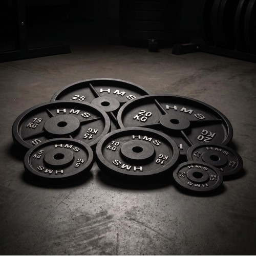 Čuguna svara disks TCN HMS, 1,25 kg - 25 kg