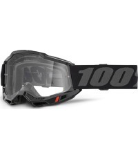 Motocross Goggles 100% Accuri 2 OTG - Black, clear plexi