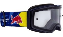 Motokrosa brilles Red Bull Spect Torp, zilas, caurspīdīga lēca