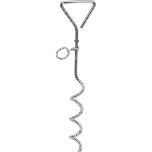 Spirālveida telts miets, metāla, 40 cm
