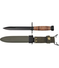 US Bayonet M4 leather handle M8 plastic sheath