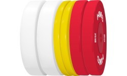 TPP olimpisko tehnisko svaru disku komplekts PE 2 x 1,5–5 kg (18 kg) HMS