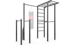 Outdoor ladder + pull-up bar with bag holder + handrails for dips (long) MO-Z5 - Marbo Sport