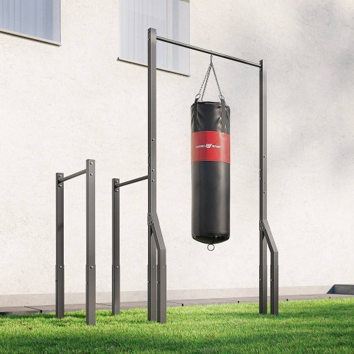 External pull-up bar with bag holder and long dip handrails MO-Z2 - Marbo Sport