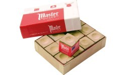 Бильярдный мел Master, золотой, 12 шт.