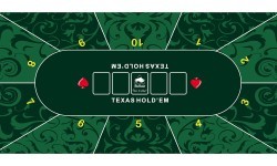 Buffalo Poker table top cloth green 180x90cm 3mm
