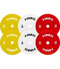 TPP01 желтый PE диск для штанги 2 x 1,5 кг HMS - 2 х 2,5 кг