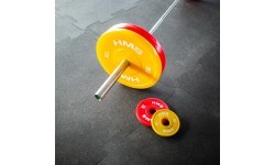 TPP01 dzeltens PE svaru disks 2 x 1,5 kg HMS - 2 x 5 kg