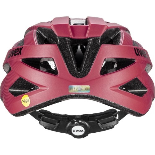 Uvex i-vo cc MIPS helmet, matt black-red, 56-60 cm