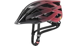 Uvex i-vo cc MIPS helmet, matt black-red, 56-60 cm
