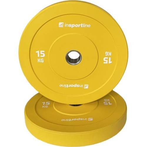 Gumijas svaru disks inSPORTline Bumper Plate Go 15 kg 50 mm