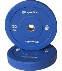 Rubber Weight Plate inSPORTline Bumper Plate Go 20 kg 50 mm