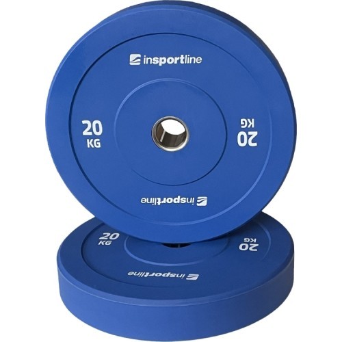 Резиновый диск для штанги inSPORTline Bumper Plate Go 20 kg 50 mm