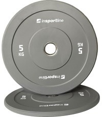 Rubber Weight Plate inSPORTline Bumper Plate Go 5 kg 50 mm