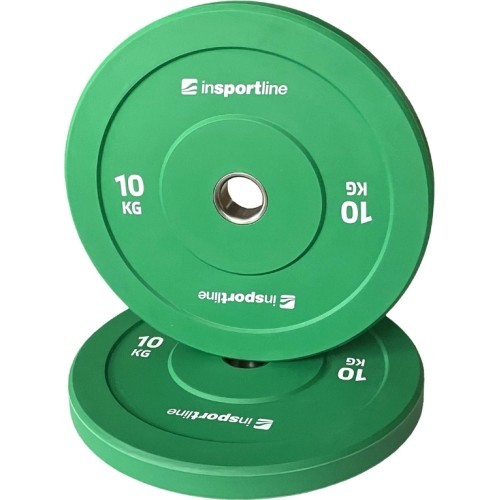 Gumijas svaru disks inSPORTline Bumper Plate Go 10 kg 50 mm