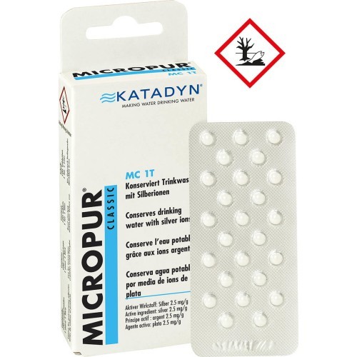 Ūdens attīrīšanas tabletes Katadyn “Micropur MC 1T”, 100 gab.