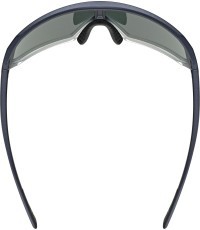 Uvex sportstyle 237 sunglasses, metallic blue-clear / mirror purple