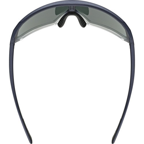Uvex sportstyle 237 sunglasses, metallic blue-clear / mirror purple