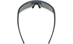 Uvex sportstyle 237 sunglasses, metallic blue-clear / mirror purple