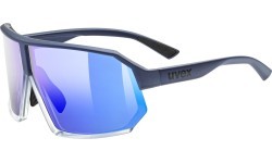 Солнцезащитные очки Uvex sportstyle 237, металлик синий-прозрачный / зеркальный фиолетовый