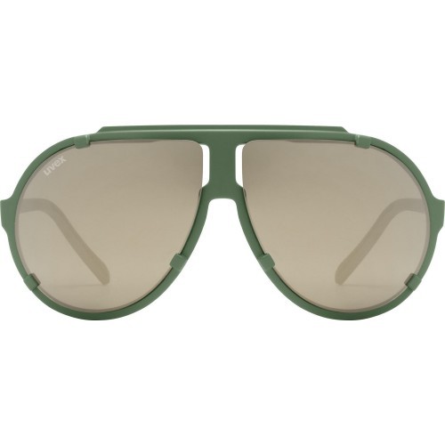 Brilles Uvex esntl pina, moss green matt / gold mirror