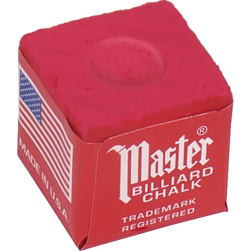 Biljarda krīts Master, sarkans, 12 gab.