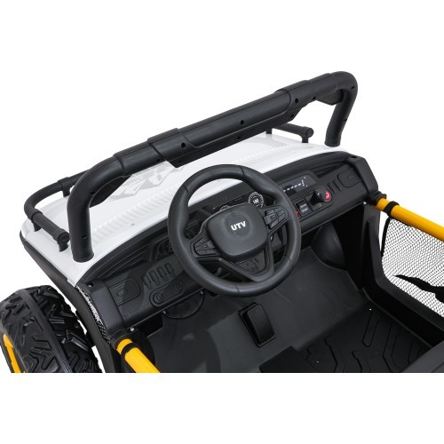 Bērnu elektromobilis Buggy UTV Speed, balts