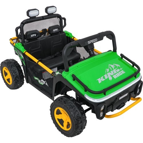 Elektromobilis bērniem Buggy UTV Speed, zaļš