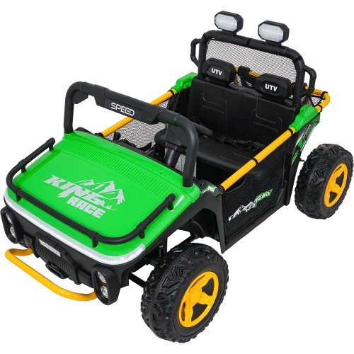 Elektromobilis bērniem Buggy UTV Speed, zaļš