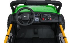 Elektromobilis bērniem Buggy UTV Speed, zaļš