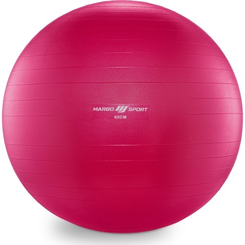 Vingrošanas bumba Anti-Burst 65 cm rozā Marbo Sport