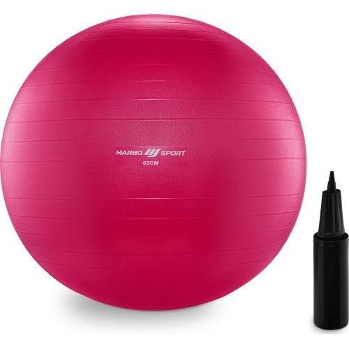 Vingrošanas bumba Anti-Burst 65 cm rozā Marbo Sport
