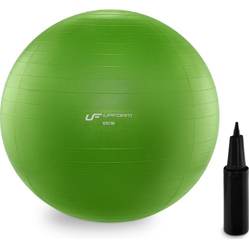 Profesionāla vingrošanas bumba Anti-Burst 65 cm, zaļa, UpForm