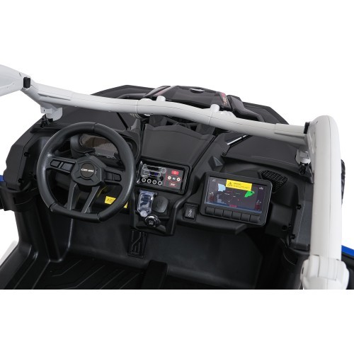 Elektriskais bērnu bagijs Maverick Turbo RR zili pelēks