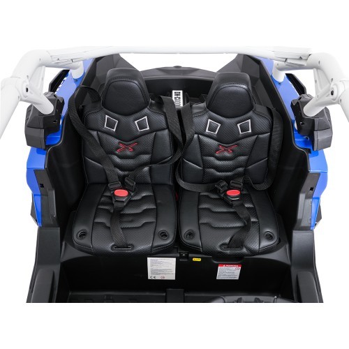 Детский электромобиль багги Maverick Turbo RR сине-серый