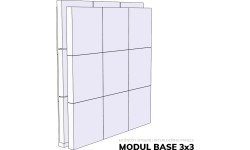 YATE YATEX Modul Base II 45x45x20 cm antracit-antracit